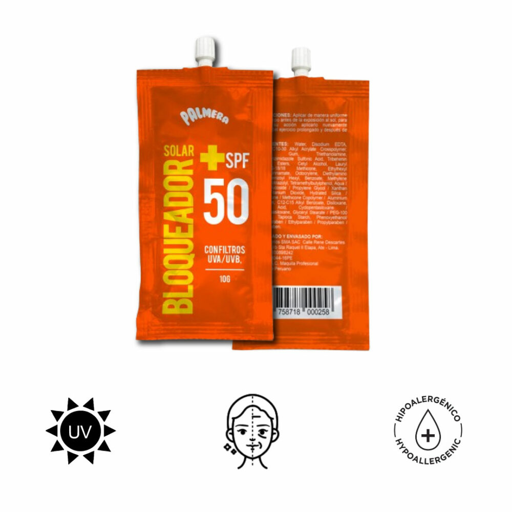 Bloqueador Solar en Sachet